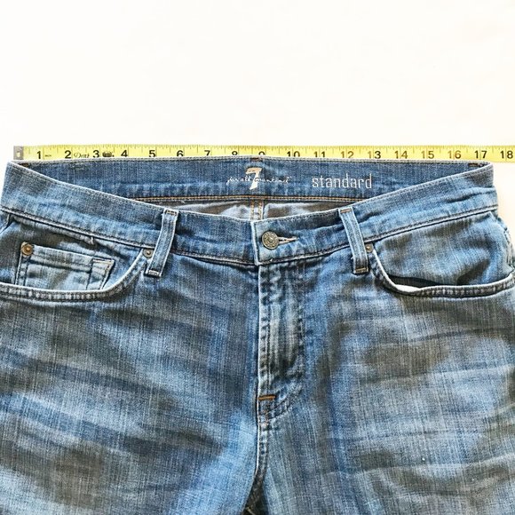 7 FOR ALL MANKIND Standard Straight Leg Jeans Mens 33 - Picture 10 of 11